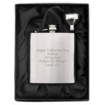 Personalised Any Message Stainless Steel Hip Flask - Image 8