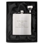 Personalised Any Message Stainless Steel Hip Flask - Image 9