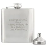 Personalised Any Message Stainless Steel Hip Flask - Image 9