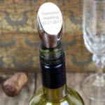 Personalised Any Message Silver Plated Wine Stopper