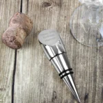 Personalised Any Message Silver Plated Wine Stopper - Image 2