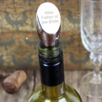 Personalised Any Message Silver Plated Wine Stopper - Image 3