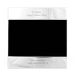 Personalised Any Message 6×4 Landscape Square Silver Photo Frame - Image 10