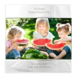 Personalised Any Message 6×4 Landscape Square Silver Photo Frame - Image 7