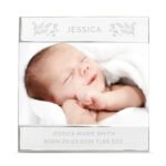 Personalised Floral Design 6x4 Landscape Square Silver Photo Frame - Image 5