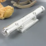 Personalised 'It's A Boy!' Baby Footprints Motif Silver Plated Certificate Holder