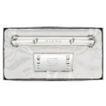 Personalised 'It's A Boy!' Baby Footprints Motif Silver Plated Certificate Holder - Image 3