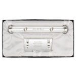 Personalised 'It's A Boy!' Baby Footprints Motif Silver Plated Certificate Holder - Image 4