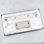 Personalised 'It's A Girl' Footprints Motif Silver Plated Certificate Holder - Image 3