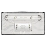 Personalised 'It's A Girl!' Footprints Motif Silver Plated Certificate Holder - Image 3