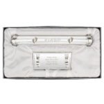 Personalised 'It's A Girl' Footprints Motif Silver Plated Certificate Holder - Image 4