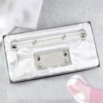 Personalised Any Message 'On Your Christening' Silver Plated Certificate Holder - Image 2