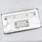 Personalised Any Message 'On Your Christening' Silver Plated Certificate Holder - Image 2