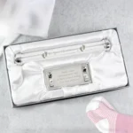 Personalised Any Message 'On Your Christening' Silver Plated Certificate Holder - Image 3