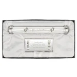 Personalised Any Message 'On Your Christening' Silver Plated Certificate Holder - Image 4