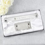 Personalised 'On Your Baptism' Silver Plated Certificate Holder - Image 3