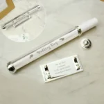 Personalised Any Message 'Wedding Day' Silver Plated Certificate Holder - Image 3