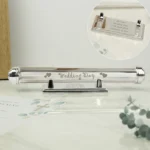 Personalised Any Message 'Wedding Day' Silver Plated Certificate Holder - Image 4