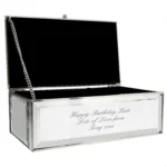 Personalised Any Message Mirrored Glass Jewellery Box - Image 6