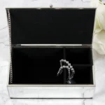 Personalised Any Message Mirrored Glass Jewellery Box - Image 5