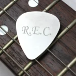 Personalised Initials Silver Stainless Steel Plectrum - Image 2