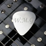 Personalised Initials Silver Stainless Steel Plectrum - Image 3