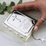 Personalised Any Message Silver Finish Bible Trinket Box - Image 2