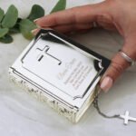 Personalised Any Message Silver Finish Bible Trinket Box - Image 3