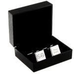 Personalised Birthday Silver Finish Square Cufflinks - Image 3