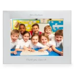Personalised Any Message 7x5 Landscape Silver Aluminium Photo Frame - Image 6