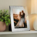 Personalised Any Message Decorative 5x7 Portrait Silver Aluminium Photo Frame - Image 4