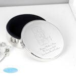 Personalised Me to You Flower Round Silver Nickel Plated Trinket Box - Image 2