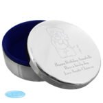 Personalised Me to You Flower Round Silver Nickel Plated Trinket Box - Image 3