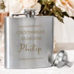 Personalised Any Message Classic Design Stainless Steel Hip Flask - Image 3
