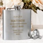 Personalised Any Message Stainless Steel Hip Flask - Image 3