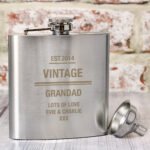 Personalised Any Message Stainless Steel Hip Flask - Image 7