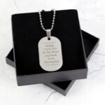 Personalised Any Message Classic Design Stainless Steel Dog Tag Necklace - Image 2