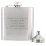 Personalised Any Message Stainless Steel Hip Flask - Image 5
