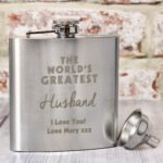 Personalised 'The World's Greatest' Stainless Steel Hip Flask