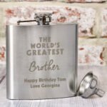 Personalised 'The World's Greatest' Stainless Steel Hip Flask - Image 2