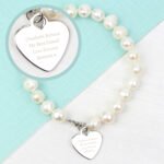 Personalised Any Message White Freshwater Pearl Bracelet - Image 3