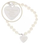 Personalised Any Message White Freshwater Pearl Bracelet - Image 5