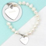 Personalised Name Only White Freshwater Pearl Bracelet - Image 3