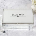 Personalised Any Name Classic Mirrored Glass Jewellery Box - Image 2