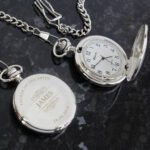 Personalised Any Message Classic Chrome Plated Pocket Fob Watch