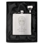 Personalised Sugar Skull Design Stainless Steel Hip Flask - Image 3