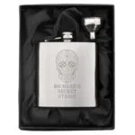 Personalised Sugar Skull Design Stainless Steel Hip Flask - Image 5