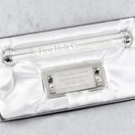 Personalised 'First Holy Communion' Silver Plated Certificate Holder - Image 2