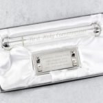 Personalised Any Message Cross Motif Silver Plated Certificate Holder - Image 2