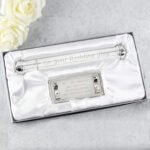 Personalised Any Message Cross Motif Silver Plated Certificate Holder - Image 5